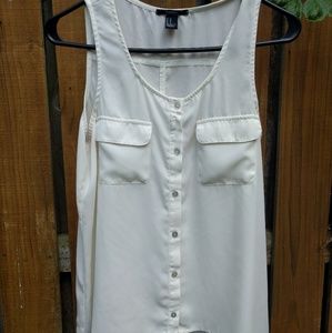 Flowy cream colored tank